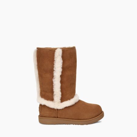 UGG Hadley II Tall Brown Boots for Kids (TSWN84793)